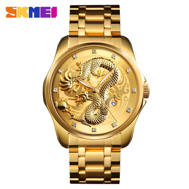 Relógio Chinês Dragon Pattern
