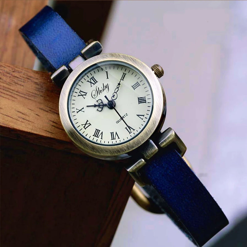 Relógio feminino ROMA Vintage de Couro